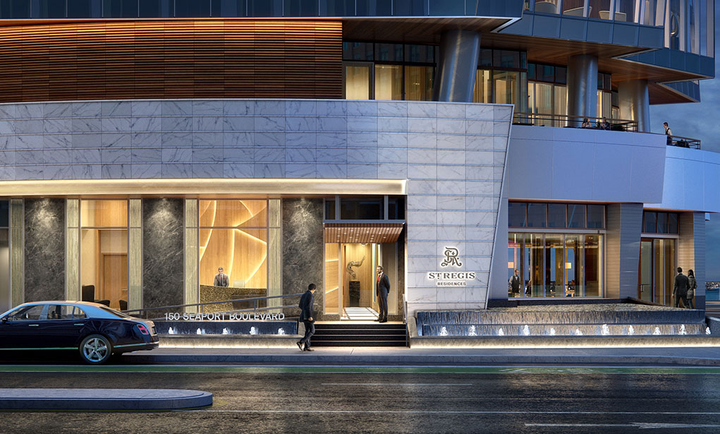 External image of the main entrance at St. Regis Boston, The Residences